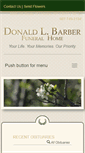 Mobile Screenshot of donaldlbarberfuneralhome.com